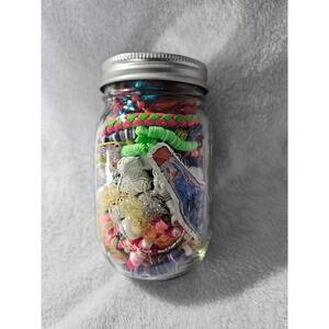 Mystery Jewelry Jar Mixed Fashion Over 8oz Of Jewelry AS IS - Jar Is Included